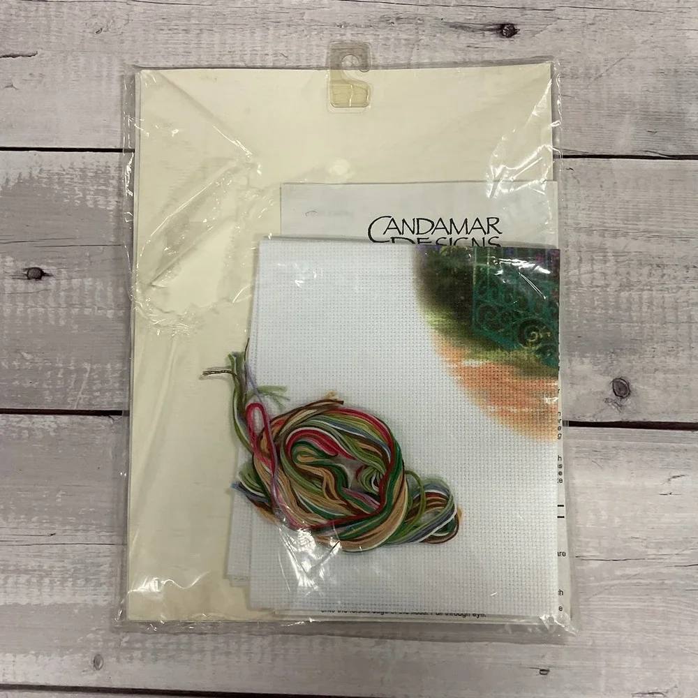 Candamar Design Thomas Kinkade Spring‎ Gate Green Counted Cross Stitch Kit 51185